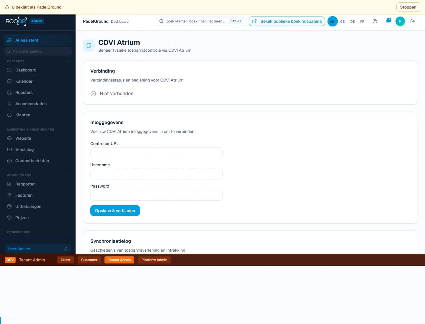 Toegangslog en geschiedenis