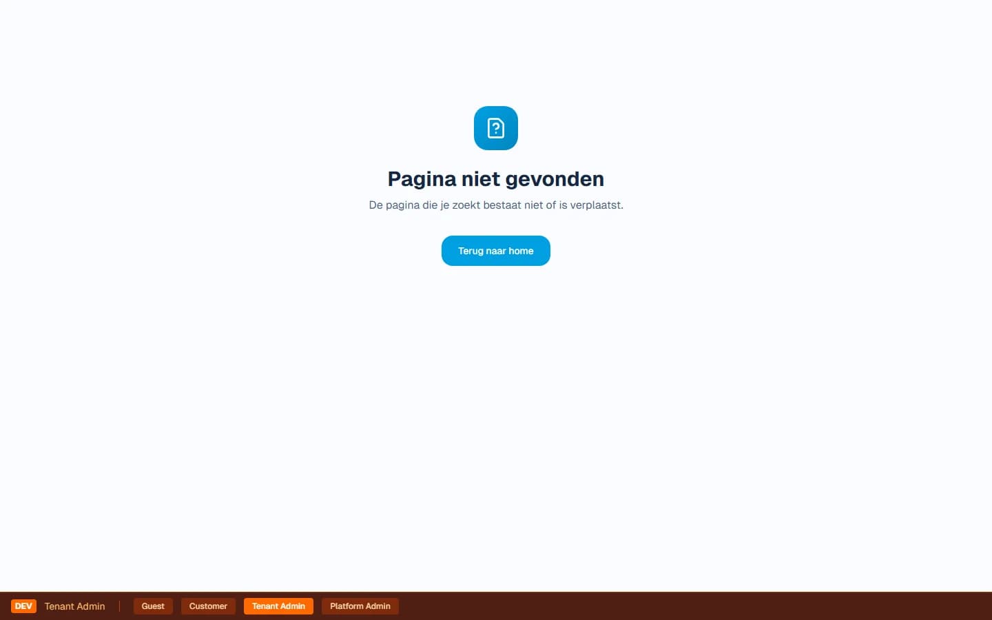 Event management dashboard