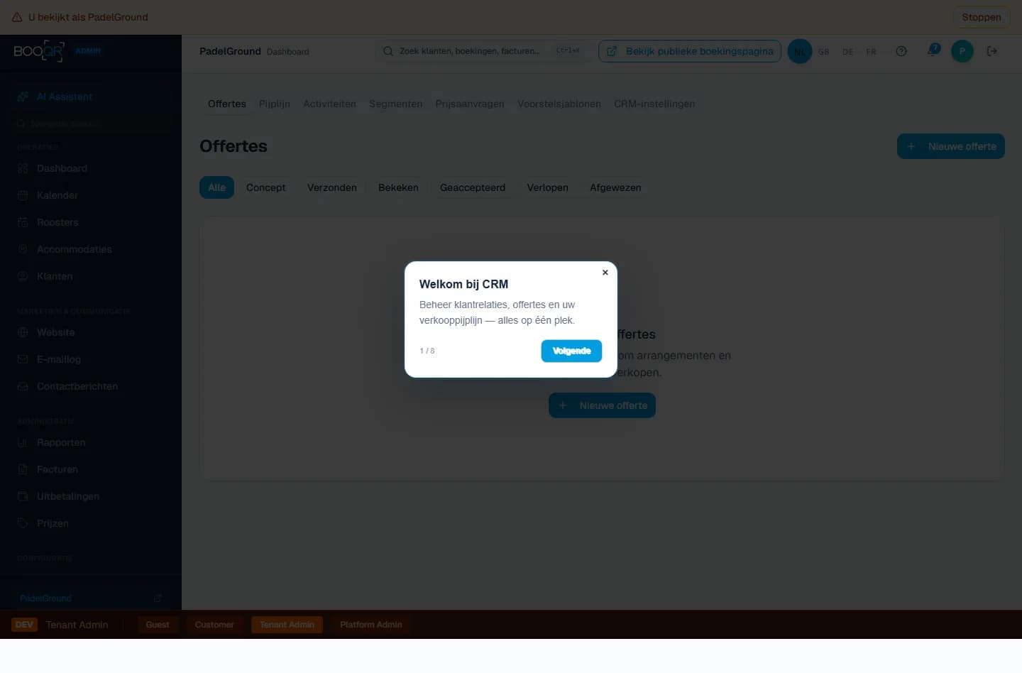 Staff and team management