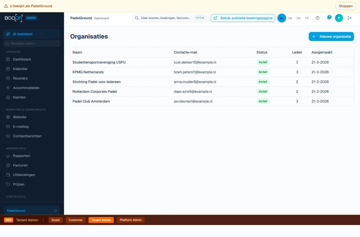 Rapports inter-sites