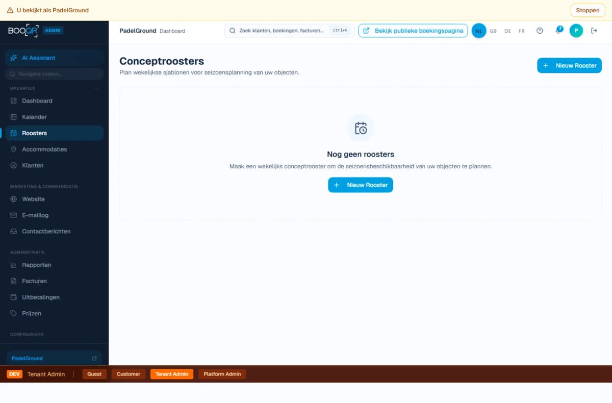 Vue d'ensemble complète des réservations