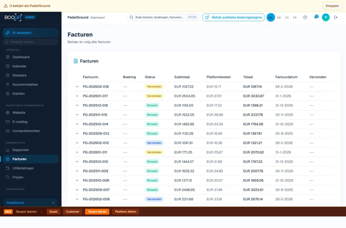 Paiements et facturation