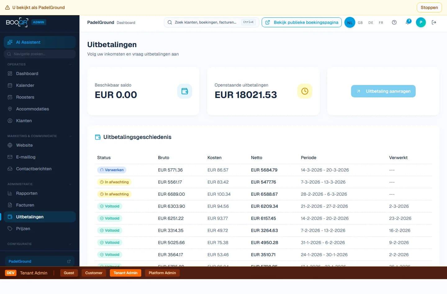 Automatic invoice generation