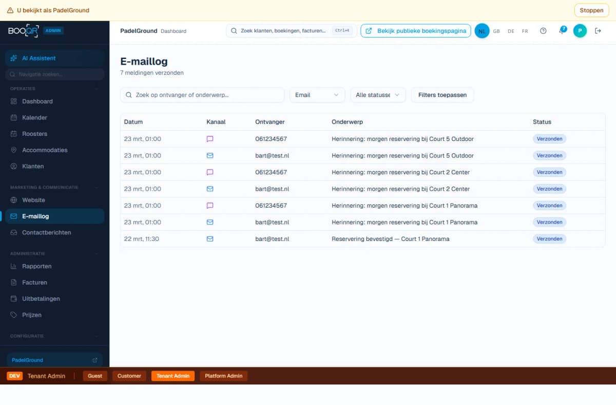 Vue d'ensemble du taux d'occupation